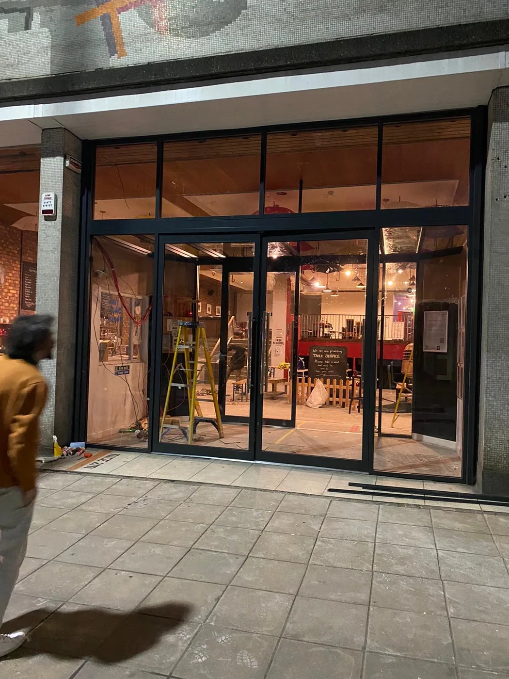 Completed commercial shopfront installation by Shutter & Shopfront